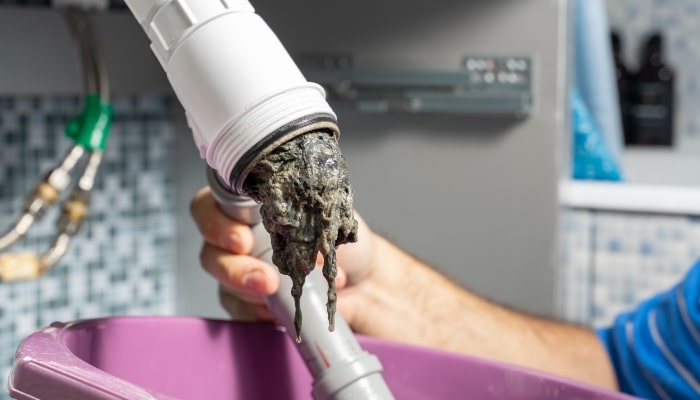 Drain Cleaning P Trap Blockage
